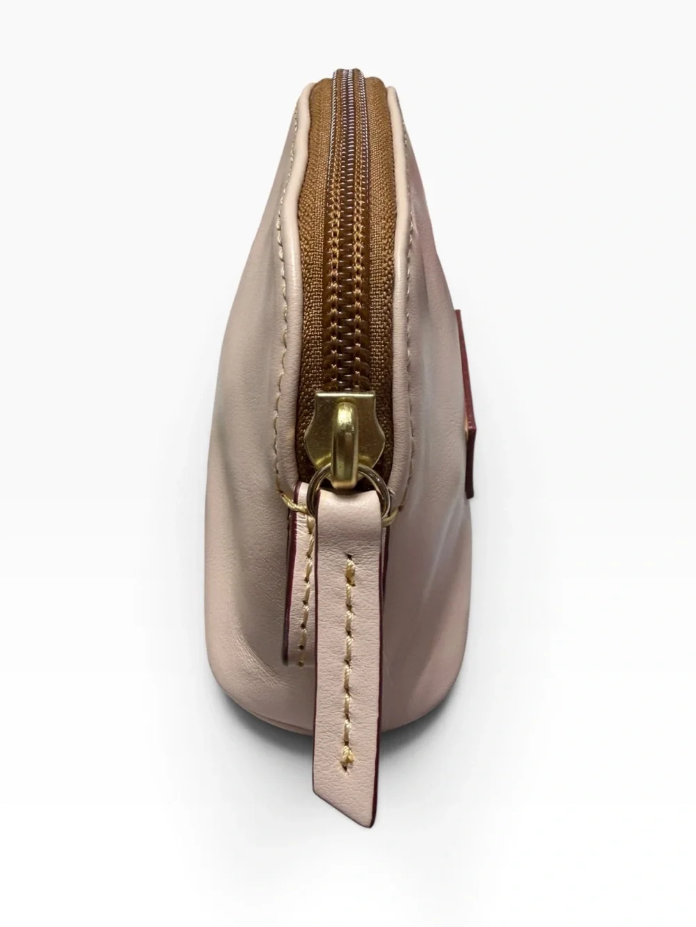 Dooney & Bourke Florentine Blush Pink Leather Small Zip Coin Pouch